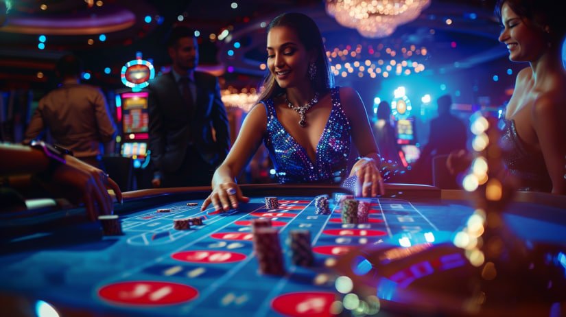 Platform feature overview showing sports, casino, and payment method icons